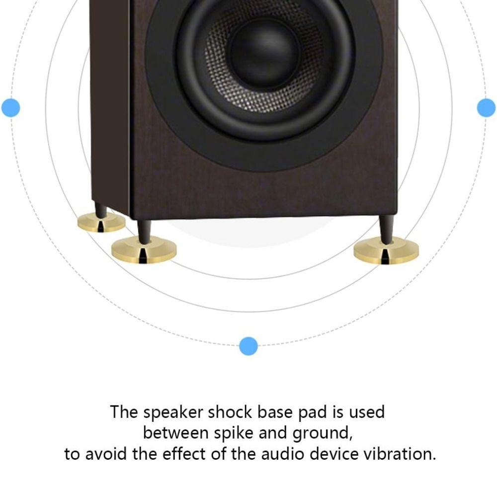 25x5mm Speaker Feet Pad Gold Speaker Amplifier Holder DVD Player Feet Mat  Speaker Amplifier