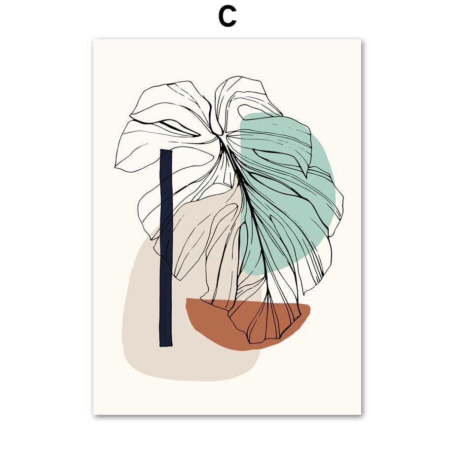 Abstract Matisse Dance Plants Leaf Lines Posters And Prints Canvas Painting Nordic Wall Art Pictures For Living Room Decor