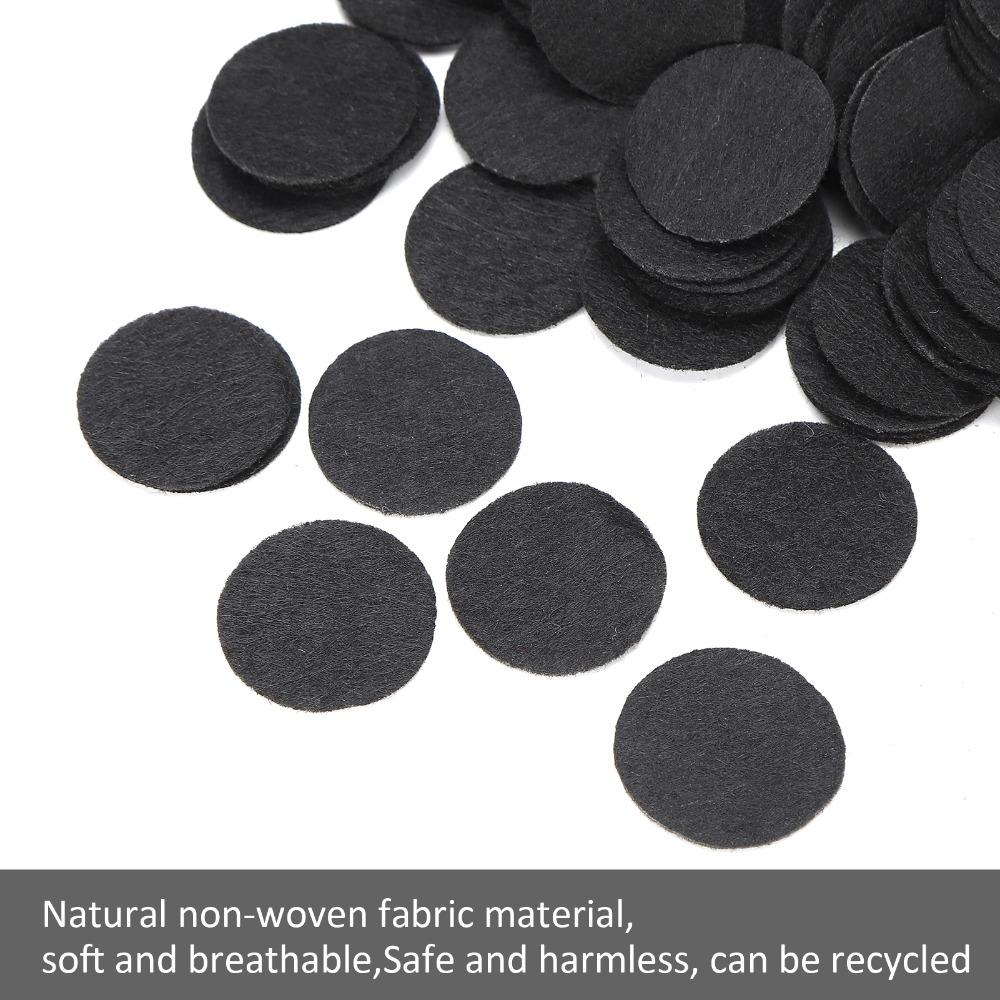 500pcs White Nonwoven Round Piece Black Round Felt Circles Felt Craft Pads Craft Finishing