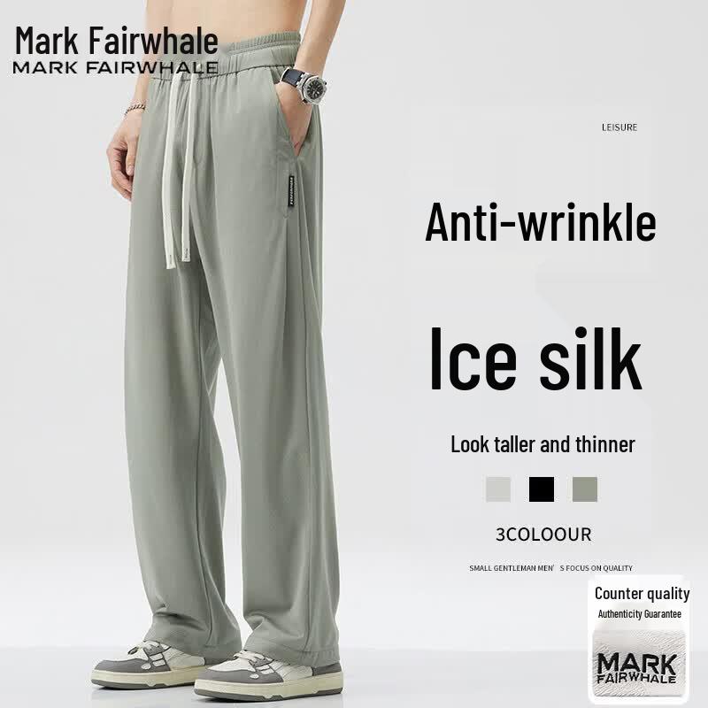 Mark Fairwhale Men's Summer Loose Straight-leg Pants