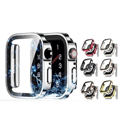 Electroplating Waterproof Cover+Glass for Apple Watch 11 10 Case 46mm 42mm 45 41 44mm Screen Protector for iWatch 9 8 7 6 5 4 SE