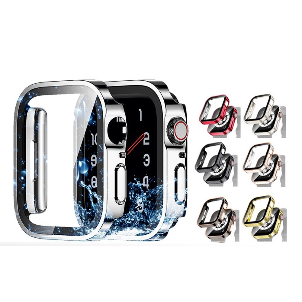 Galvanisiert Wasserdichte Hülle+Glas für Apple Watch 11 10 Hülle 46mm 42mm 45 41 44mm Displayschutz für iWatch 9 8 7 6 5 4 SE