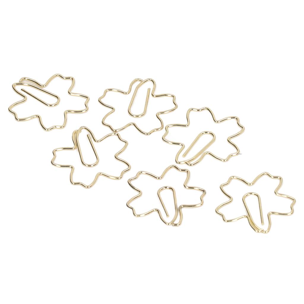 50 buc agrafe portabile mici aurii unic forme dragute agrafe marcaj fisier birou Clas