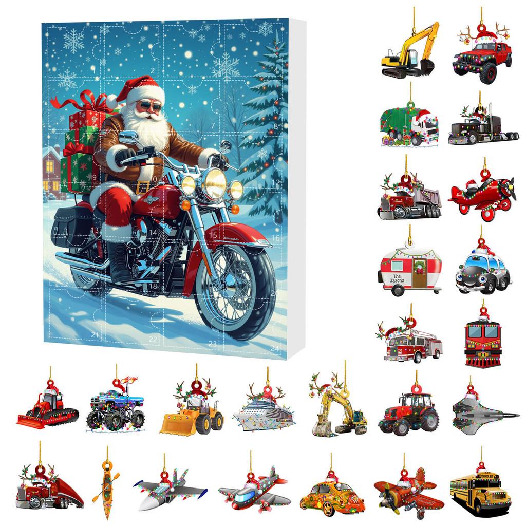 Holiday Santa Acrylic Pendant Set For Christmas Party Decor And Gift Presentation Style H
