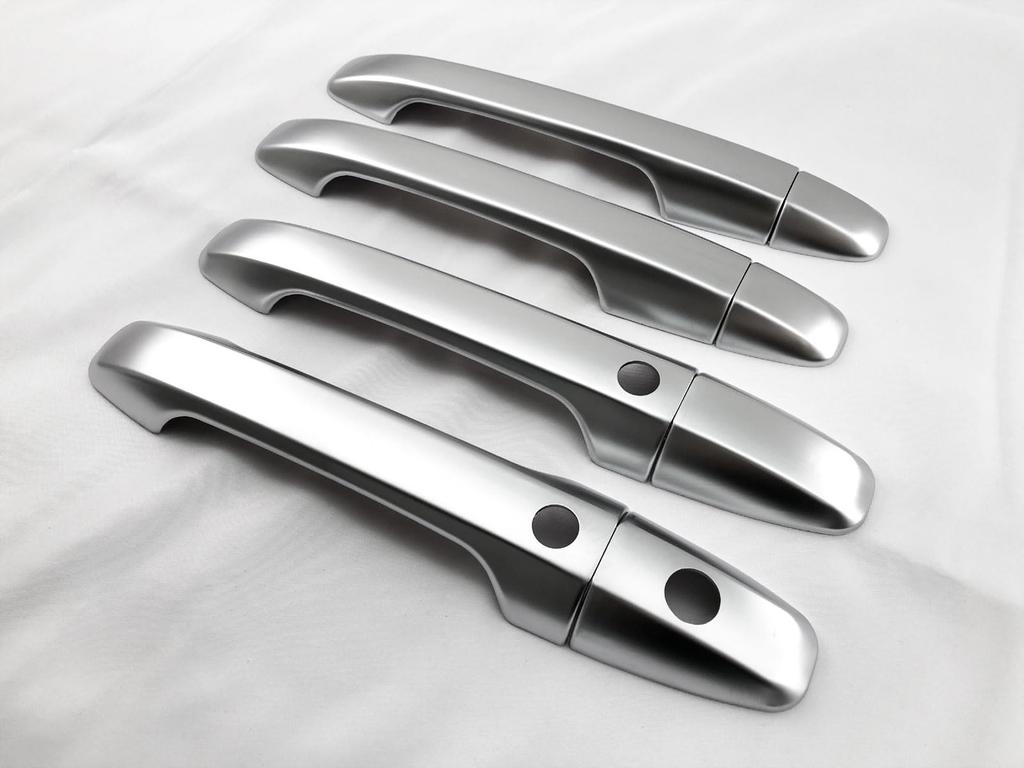 BRIGHTZ Door Handle Cover Satin Silver for Step Wagon Spada RK Knob, Plated, RK5/RK6 [DHC-NOBU-500] K5/K6 5/6