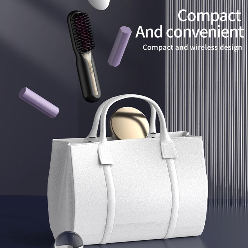 Hair Salon Wireless Professional Quick Heated Electric Comb Personal Care Multifunctional Hairstyle Brush Hair Straightener