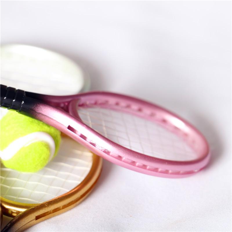 Miniature Dollhouse Tennis Racket & Ball Set - Sports Accessories