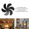 High Temperature Resistant Stove Fan Blades 6-Blades Fireplace Fan Replacement  Fireplace Burner