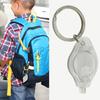 2Pcs Mini LED Flashlights with Key Ring Compact Size Portable Battery Powered Outdoor Camping Bright Tiny Light Emergency Lamps