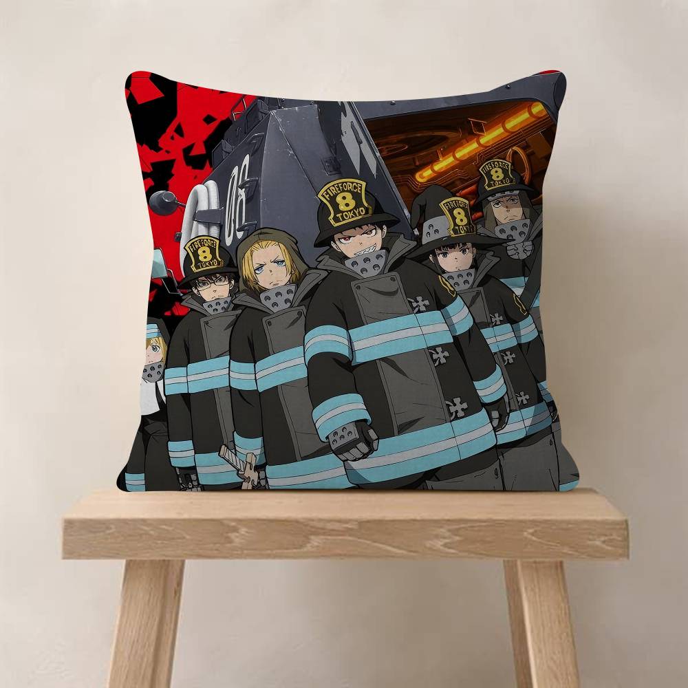 

Comics FFire Force Anime Cushion Cover Decorative Pillow Sofa Home Decor Case Pillow Cases 30x30cm