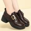 Fashion 2024 Japanese Style Lolita Shoes Women Vintage Chunky Loafers Slip On Black Single Pumps British Women Cosplay JK Uniform Shoes