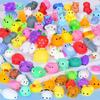 12-Pack Christmas Animal Stress Relief Toys, Cute Animal Shaped Squishy Fidget Toys for Youngsters Adults, Christmas Stocking Stuffer Gift