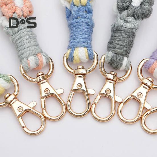 Boho Macrame Phone Wrist Strap Hand-Woven Cell Phone Lanyard Keychain Wristlet Charm Anti-Loss Phone Chain for Women Girls