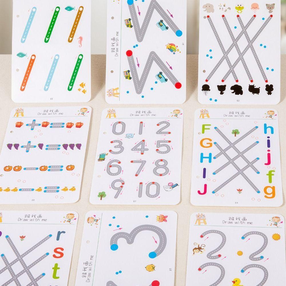 Reusable Magical Tracing Workbook Erasable Pen Control Training Book  Kids Practice