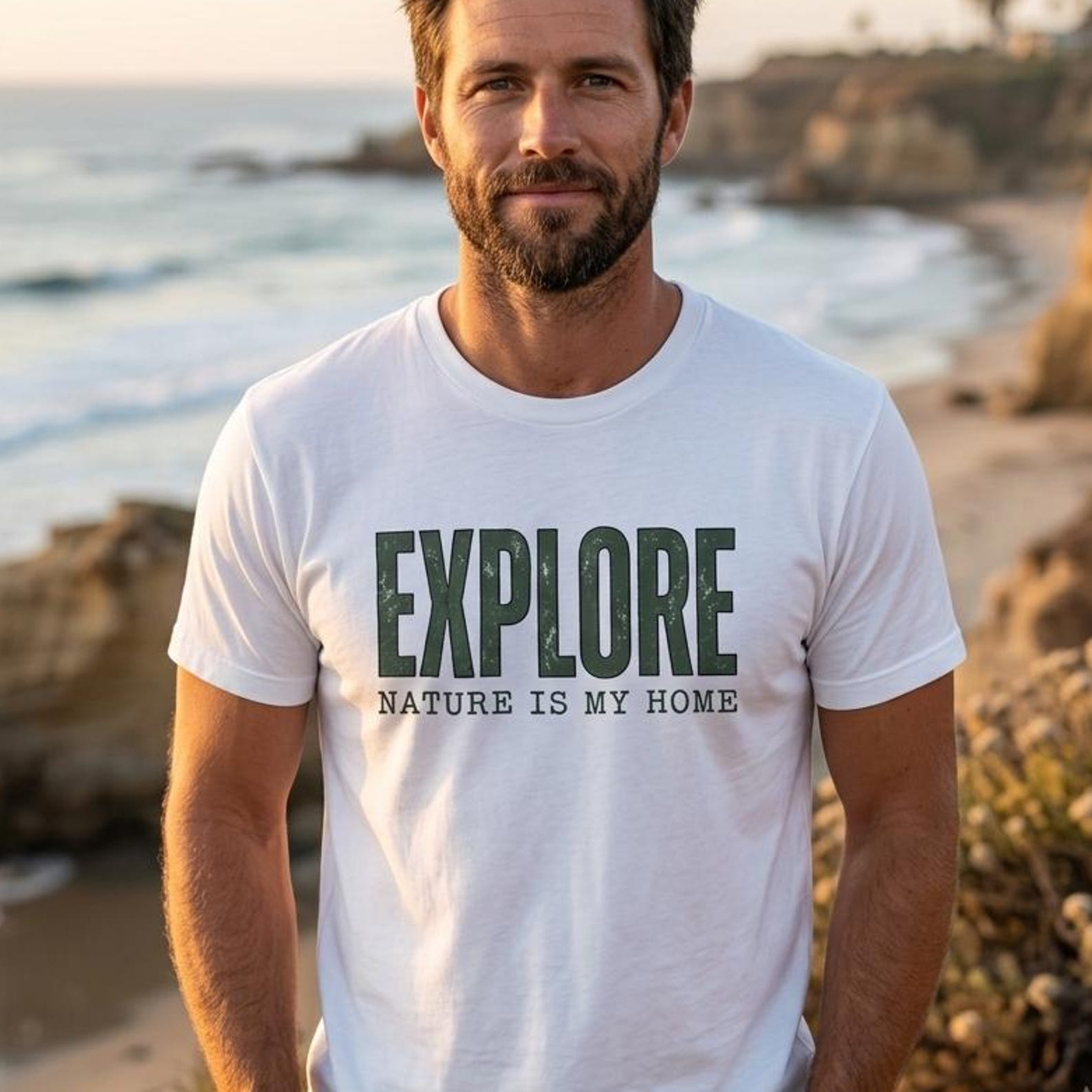 Explore Nature Is My Home Shirt | Outdoor Adventure Hiking Tee 2XL