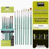 Beibiao 8-Piece Nylon Brush Set for Watercolor, Gouache, Acrylic, and Oil Painting