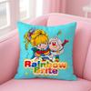 Cute R-Rainbow B-Brite Cushion Cover Comfortable Reversible Pillow Cover Ideal For Car Sofa Bedroom & Beyond