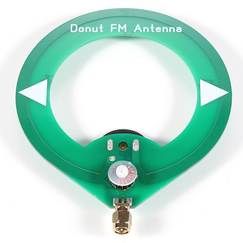FM Antenna 5W 75-135MHz Car Portable Broadcast Antenna Mini Donut Antenna