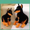 Adorable Plush Doberman Dog Soft Toy Perfect For Kids Birthday Gifts And Cuddles