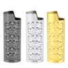 Lighter Protective Cover Vintage Style Metal Embossed Pattern Lighter Case Cover Holder for J6