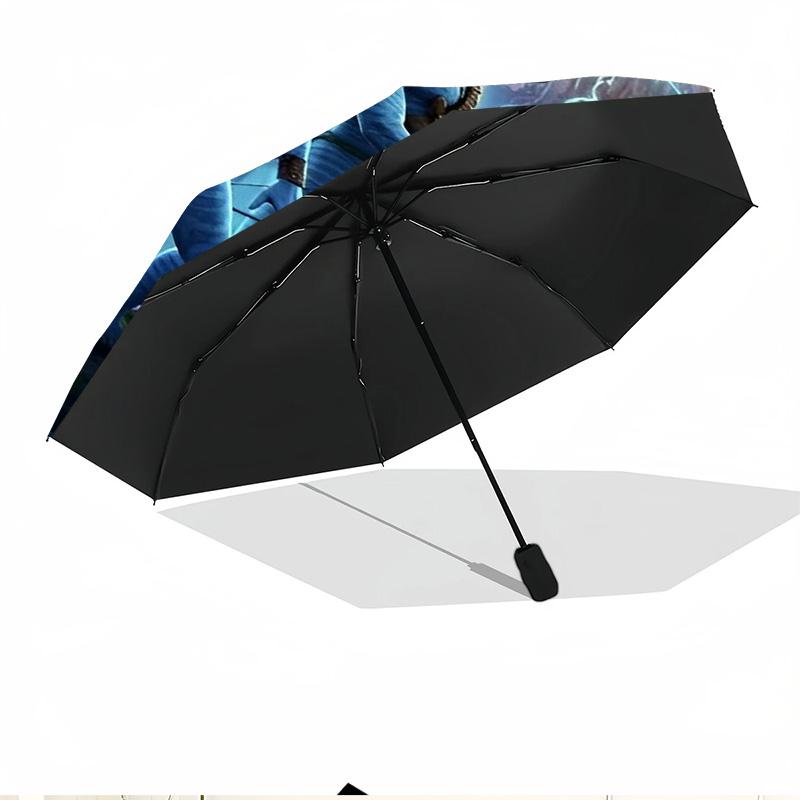 Avatar Print Automatic Open Close Umbrella, Portable Foldable Umbrella, for Outdoor Commute Camping Trip, Ideal Birthday Gift