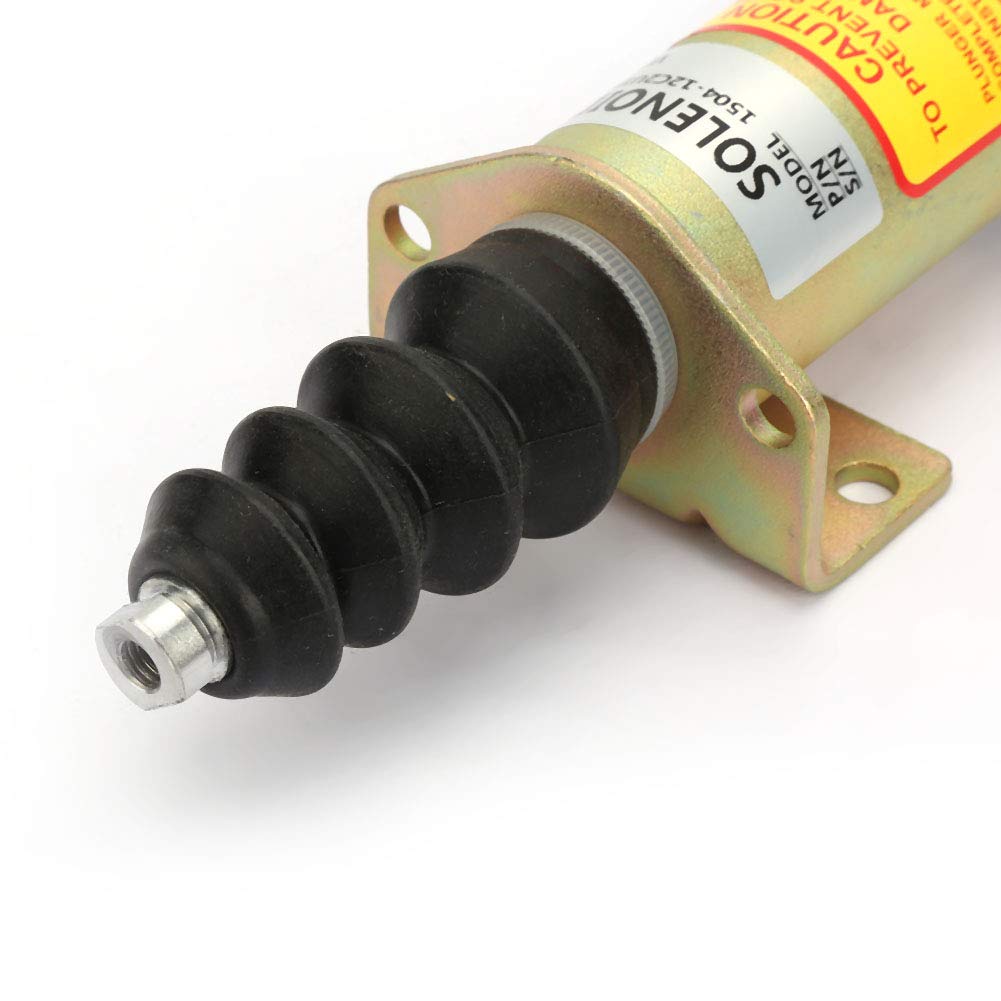 Abschaltmagnetventil Schalter Magnetventil 1504-12C2U1B1S1 12V Stahlgehäuse Motorabschaltung Stopp Magnetventil Ersatzkit 1504-12C2U1B1S1