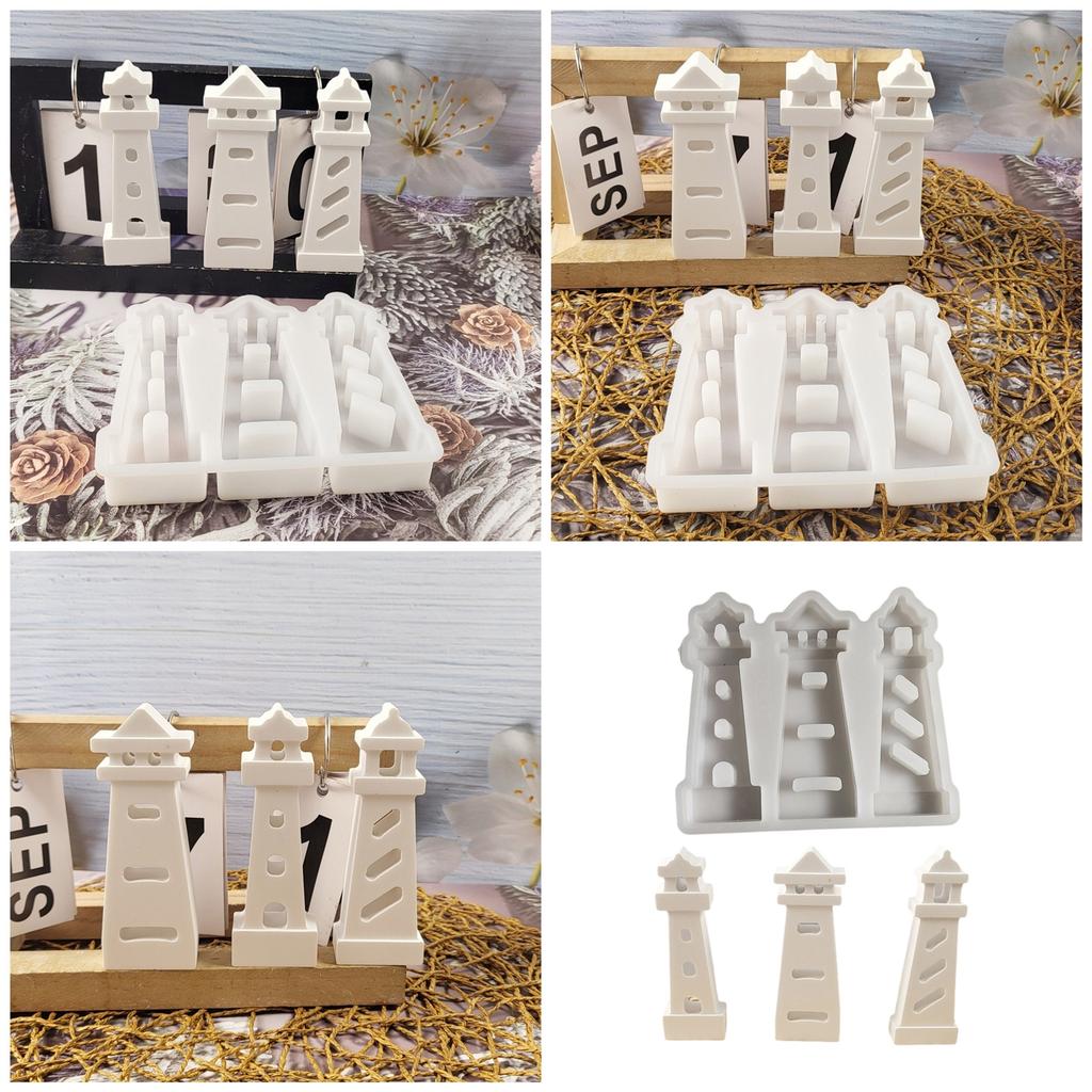 Flexible Sturdy Silicone Mould To Easily Craft Supplies Lighthouse Decoration Accessory for Any Ages Home Ornament