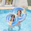 Adult And Child Swimming Ring Pvc Thickened Sequin Meteor Inflatable Shower