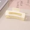 8.5CM x 10.5CM Rectangular Matte PS Hair Clip - Simple Shark Hair Accessory