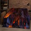 3D WOW World of Warcraft Spiel Dämonenjäger Arthas Cartoon Flanell Decke, Ultra Weiche Plüschdecke für Zuhause Schlafzimmer Bett Sofa Abdeckung
