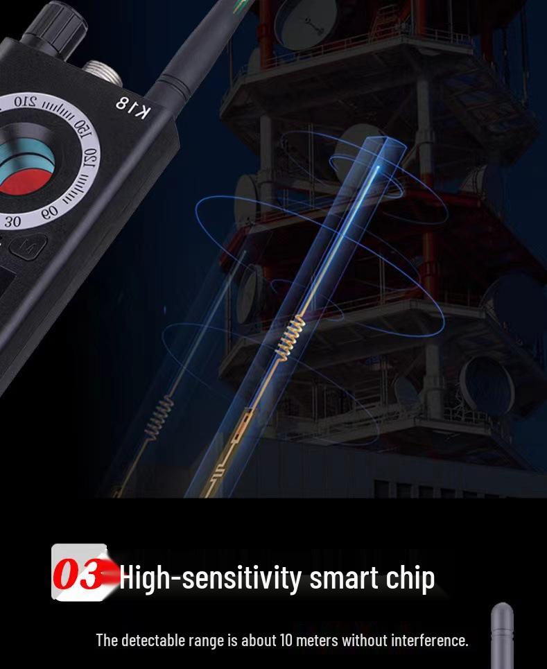 K18 Wireless GPS Signal & Camera Detector with Strong Magnetic Detection
