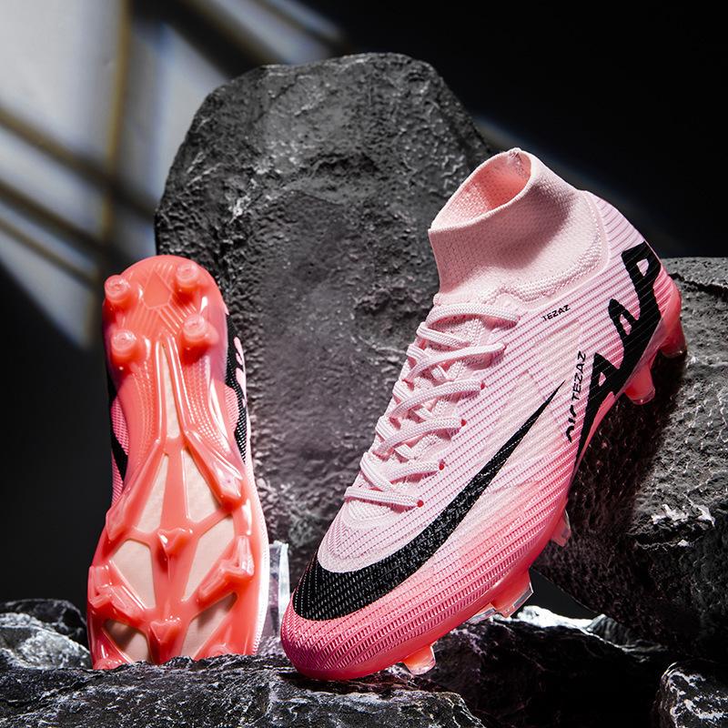 15 Scarpe da Allenamento Sportivo Speciali per Calcio High-Top con Chiodi Ag, Tessuto Fly-Weave Senza Cuciture, per Uomo e Donna