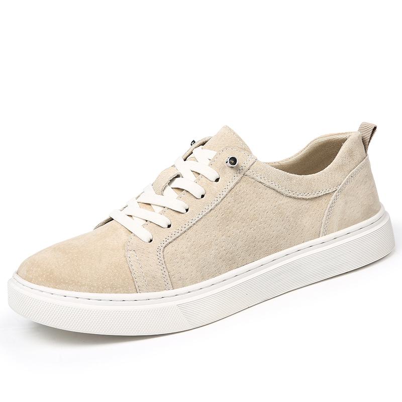 

Spring Summer Mens Casual Shoes Fashion Suede Leather Sneakers Leisure Walk Male Tenis Masculino Lace-Up Outdoor Skate Footwear 44