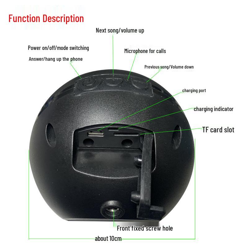 High Volume Wireless Bluetooth Mini Speaker for Bikes and Motorcycles