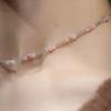 HARANG HR 39N_Pink Moonstone Labradorite Beads Necklace