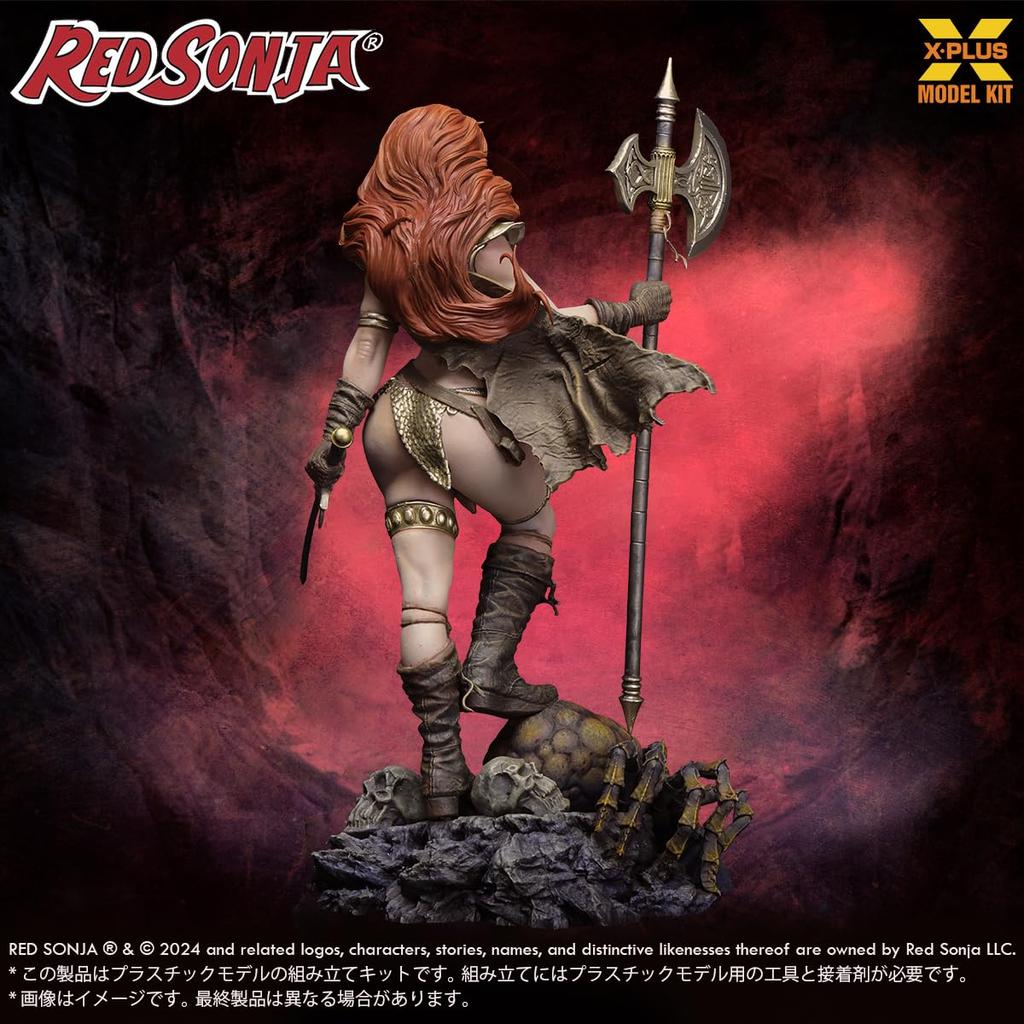 Conan the Barbarian Red Sonja Scale Unpainted Plastic Model Kit X-PLUS 1/8