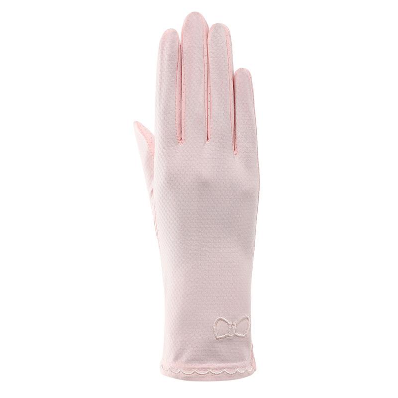 Women’s Ice Silk Full Finger UV Protection Gloves, Touchscreen Quick-Dry Summer Gloves for Cycling Driving Electric Scooter