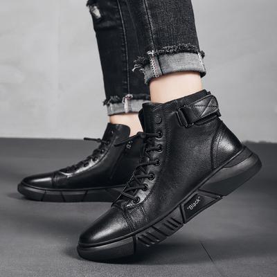 Men's Running Shoes 2024 New Autumn Winter High Top Boots Casual Sports Shoes with Inner Heightening Sneaker Men