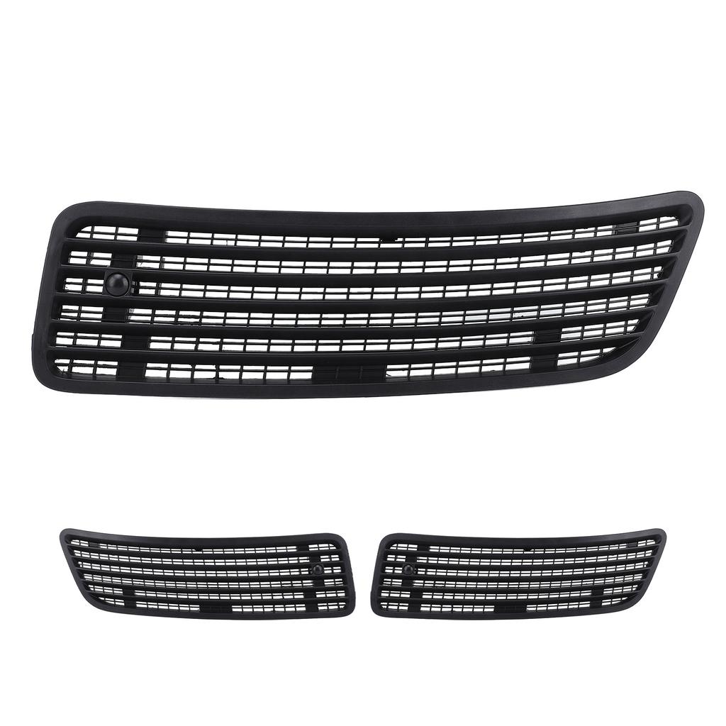Hood Bonnet Upper Grill Vent Trim Enhanced Airflow Stylish Black Front Hood Air Vent Grille Cover Fo