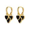 Black Heart Tassel Hoop Earrings - Luxury, Unique, and Trendy Accessories for Women