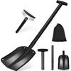 Mixiu Snow Aluminum Alloy Car Snow Compact Easy Portable Shovel for Snow and Includes Storage Bag Shovel, 3-Tier Construction, Assembly-Friendly,