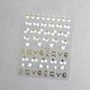 Minimalist 3D Heart & LOVE Line Nail Stickers - Popular TikTok & Xiaohongshu Nail Decals