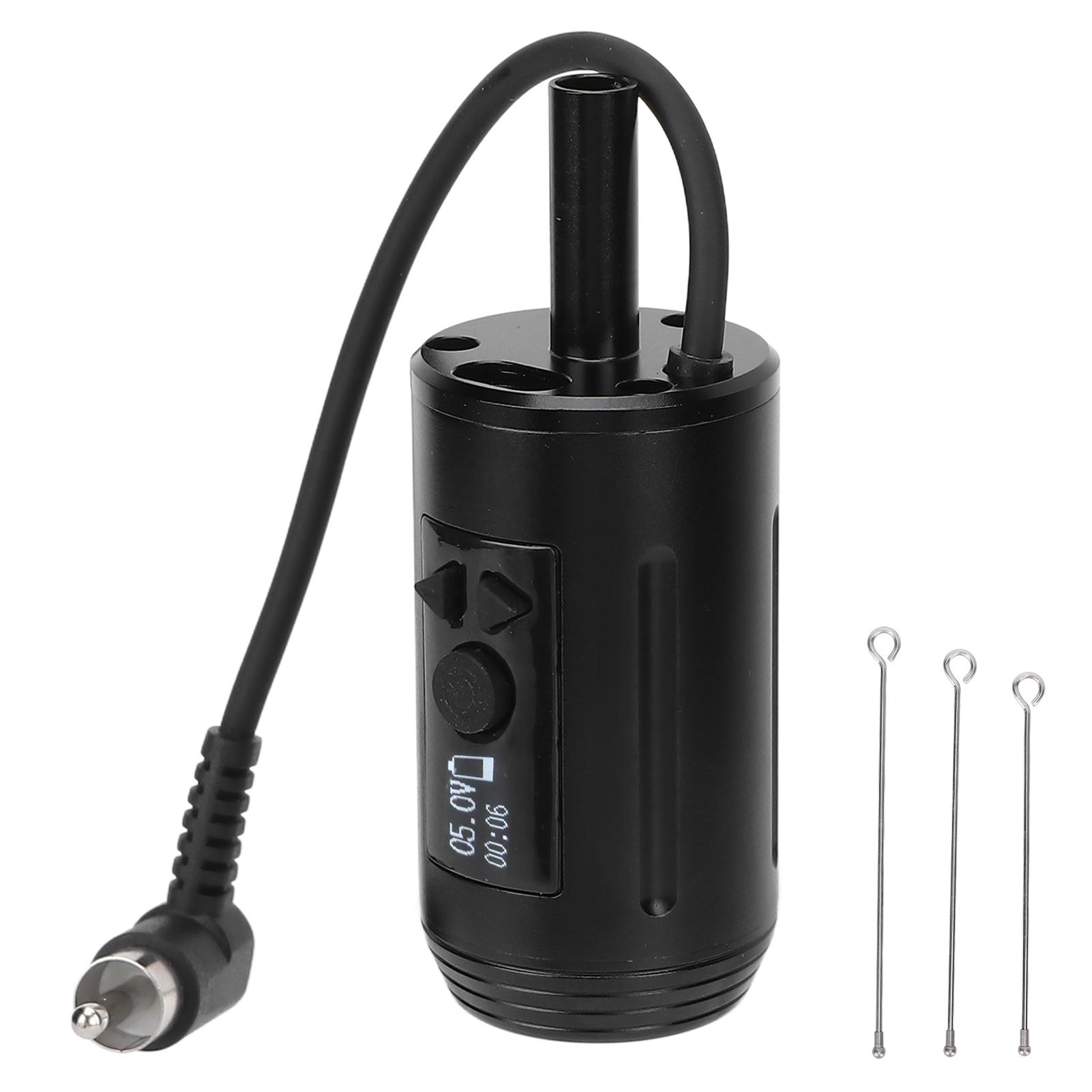 

2 в 1 блок питания для татуировки, ручка, алюминиевый сплав, интерфейс RCA, беспроводной картридж, машинка для татуировки