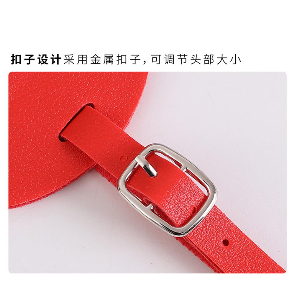 Thickened PU Leather Luggage Tag with Flip Cover Durable Identification Tag for Travel Suitcase Bags and Backpacks