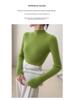 Women's Slim-Fit Cashmere Ribbed Mock Neck Sweater