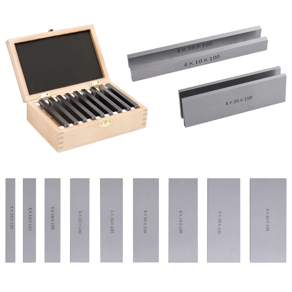 Parallel Blocks 100 mm 18 pcs 10 42 mm