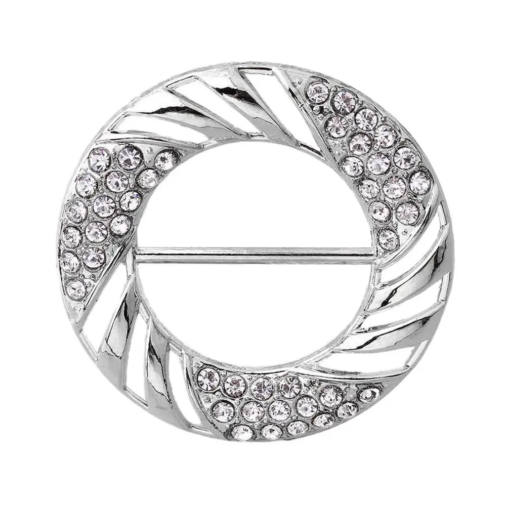 1Pc Scarf Buckle Scarf Ring Shawl T-Shirt Clip Brooch Waist Buckle Silk Clasp Clips Fashion Jewelry