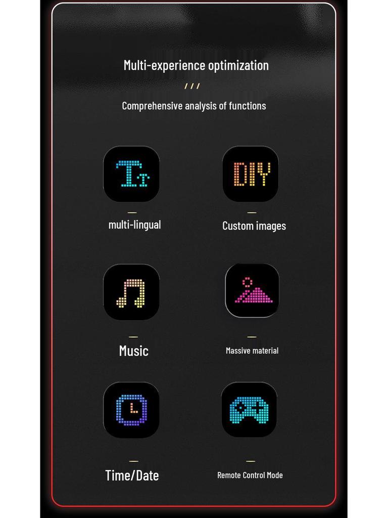 Bluetooth LED Display Cap: 16x32 Flexible Full-Color Scrolling Screen with Subtitle Feature