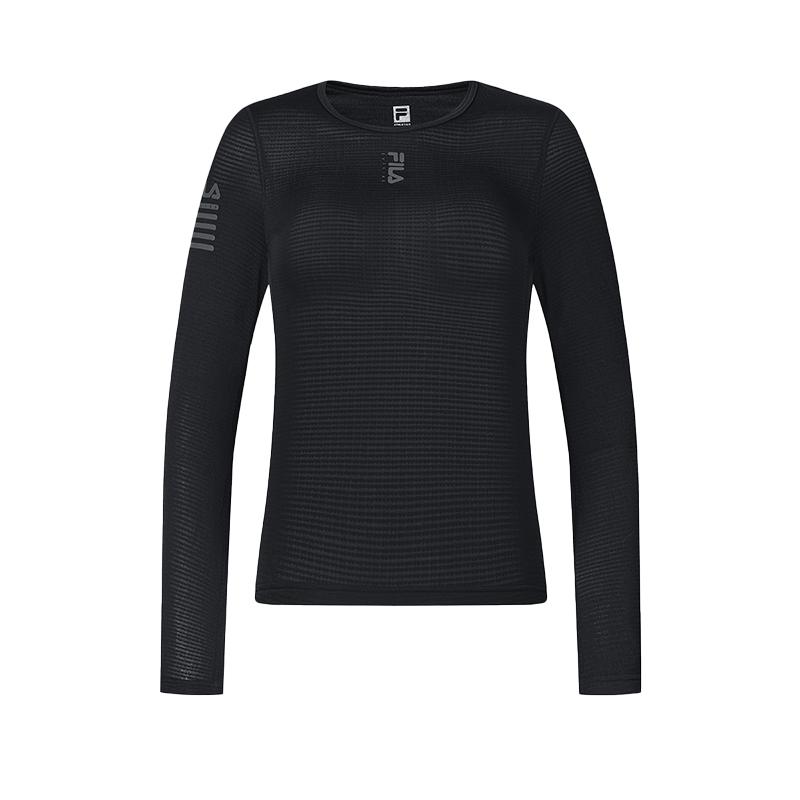 

New FILA T-Shirts Women s Jet Black A11W448205FBK 165/84A/M