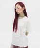 Taibseobiseu Scattered Ruched Top [White]